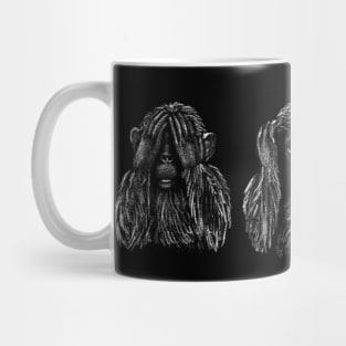 Wisdom Trio Silhouette Art Mug